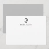 Correspondance Carte de note personnalisée (Devant / Derrière)