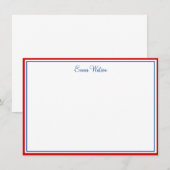 Correspondance Carte de note personnalisée (Devant / Derrière)