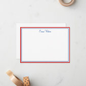 Correspondance Carte de note personnalisée (Devant/Arrière en situation)