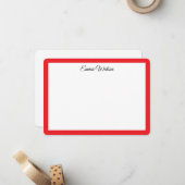 Correspondance Carte de note personnalisée (Devant/Arrière en situation)