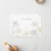 Correspondance Carte de note personnalisée (Devant/Arrière en situation)