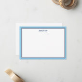 Correspondance Carte de note personnalisée (Devant/Arrière en situation)
