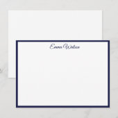 Correspondance Carte de note personnalisée (Devant / Derrière)