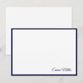 Correspondance Carte de note personnalisée (Devant / Derrière)