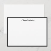 Correspondance Carte de note personnalisée (Devant / Derrière)