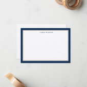 Correspondance Carte de note personnalisée (Devant/Arrière en situation)