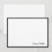 Correspondance Carte de note personnalisée (Devant / Derrière)