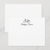 Correspondance Carte de note personnalisée à bicyclette (Devant / Derrière)