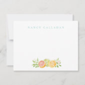 Correspondance Carte de note personnalisée Citrus (Devant)