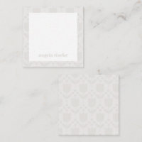 Carte de note personnalisée de fleurs rétro