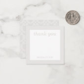 Correspondance Carte de note personnalisée Fleur Rétro (Devant/Arrière en situation)