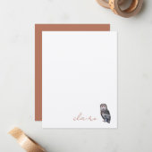 Correspondance Carte de note personnalisée Owonalized (Devant/Arrière en situation)