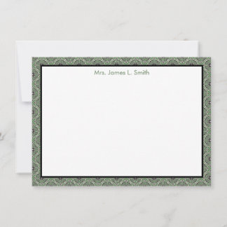 Correspondance Carte de note personnalisée | Papeterie verte et n