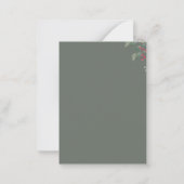 Correspondance Carte de note photo de Noël moderne (Dos)