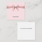 Correspondance Carte de note Pink Bow Mini Merci (Devant / Derrière)