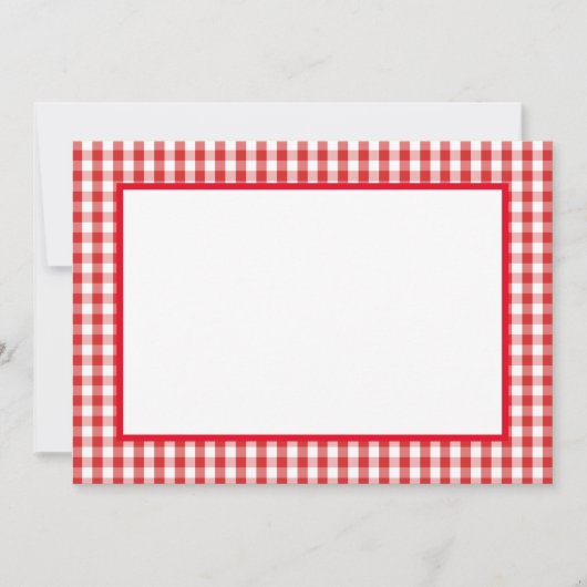 Correspondance Carte de note - Plaqué rouge et blanc (Devant)
