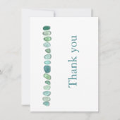 Correspondance Carte de note plat Aqua Sea Glass (Devant)