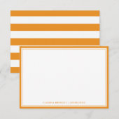 Correspondance Carte de note plat carottée minimale (Devant / Derrière)