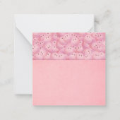 Correspondance Carte de note plat de la machine à gumball rose (Dos)