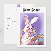 Correspondance Carte de note plat de Pâques Surprise (Devant / Derrière)