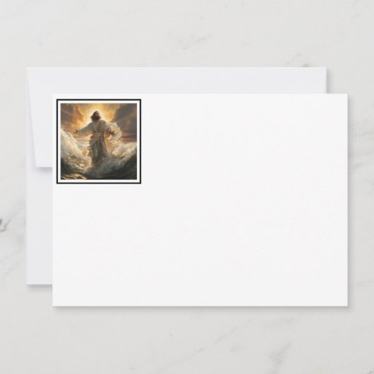 Correspondance Carte de note plat de prière Jésus (Devant)