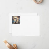 Correspondance Carte de note plat de prière Jésus (Devant/Arrière en situation)