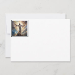 Correspondance Carte de note plat de prière Jésus