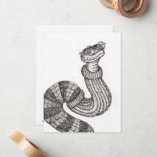 Correspondance Carte de note plat de serpent à sucre