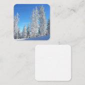 Correspondance Carte de note plat des arbres d'hiver (Devant / Derrière)