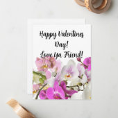 Correspondance Carte de note plat Friend Valentines (Devant/Arrière en situation)