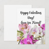 Correspondance Carte de note plat Friend Valentines (Devant / Derrière)