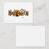 Correspondance Carte de note plat Halloween (Devant / Derrière)