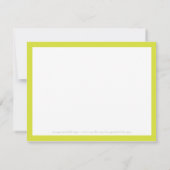 Correspondance Carte de note plat Monogram Apple Teachers (Dos)