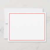 Correspondance Carte de note plat Monogram Red Apple (Dos)
