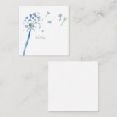 Correspondance Carte de note plat personnalisée Dandelion (Devant / Derrière)