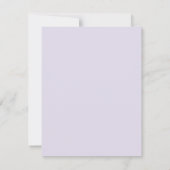 Correspondance Carte de note plat personnalisée Fleurs aquarelles (Dos)