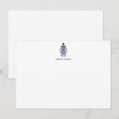 Correspondance Carte de note plat personnalisée Ginger Jar (Devant / Derrière)