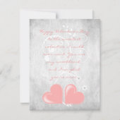 Correspondance Carte de note plat Pink Valentine Hearts (Devant)