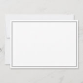 Correspondance Carte de note plat pour la fête (Dos)