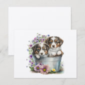 Correspondance Carte de note plat pour petits Springs (Devant / Derrière)