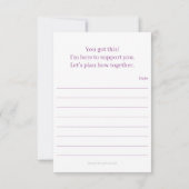 Correspondance Carte de note plat "Sun and Moon" (Dos)