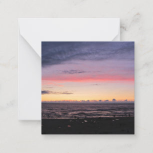 Correspondance Carte de note plat Sunset du lac Michigan