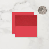 Correspondance Carte de note plat Tomato Red Split-Horizon (perso (Devant/Arrière en situation)