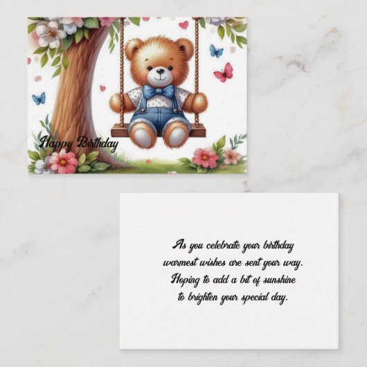 Correspondance Carte de note plate (Devant / Derrière)