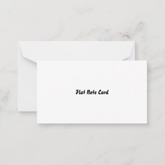 Correspondance Carte de note plate (Dos)