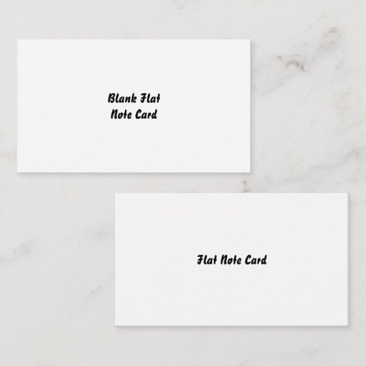 Correspondance Carte de note plate (Devant / Derrière)