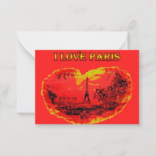 Correspondance Carte de note plate (Dos)