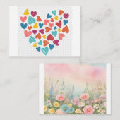 Correspondance Carte de note plate (Devant / Derrière)