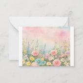 Correspondance Carte de note plate (Dos)