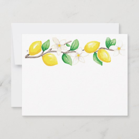 Correspondance Carte de note plate (Devant)